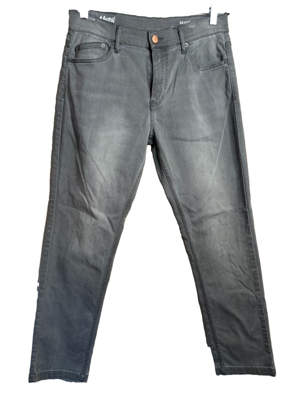 Mugsy Jeans Mens 32x30 Beans FLX3NMG Gray Stretch Denim